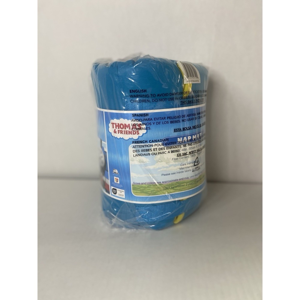 Thomas & Friends Race with Thomas Kids Nap Mat Blue 46x20 w Pillow - Picture 9 of 15